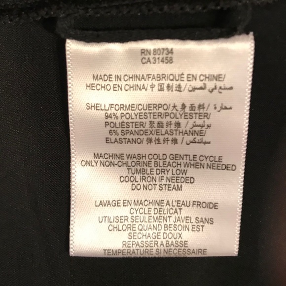 BCBGMaxAzria Black Ruched Waist, Cowl Neck Dress - Picture 11 of 11